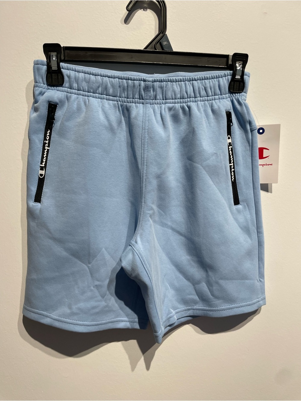 Champion Boys Light Blue Athletic Fleece Shorts Size Medium (10-12) NWT